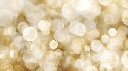 Poster - Radiant and Harmonious Tones of Soft Ethereal Bokeh Circles Blending with Delicate Transitions and Shimmering Luminous Ambiance