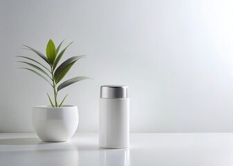 Poster - Minimalist White Background Product Photography Mockup: Clean, Simple, and Elegant