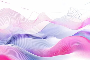 Wall Mural - abstract colorful wave patterns in pink and blue shades