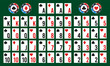 © angelmaxmixam - Poker deck of cards with isolated cards. Set of Poker and casino playing cards, full deck. Vector illustration.