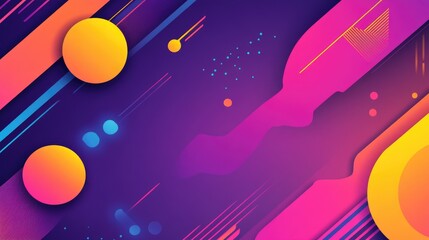 Poster - An abstract background with a burst of colors and dynamic shapes, capturing a vibrant and energetic essence, ideal for adding excitement to visual content.