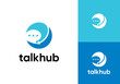© nubikor - simple talk hub logo design vector concept