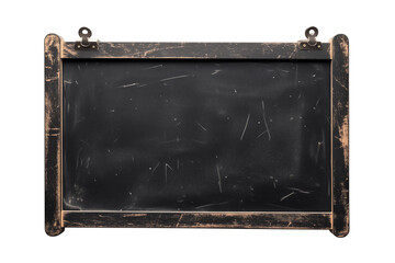 Poster - Vintage wooden chalkboard with distressed frame, isolated on transparency background, perfect for rustic or retro themed designs