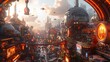 © Ardhana - Futuristic Cityscape Aerial View Showing Advanced Architecture and Flying Vehicles