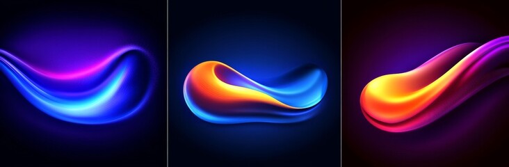 Poster - Cover design backgrounds, abstract pop art color pattern, modern wave line shapes, geometric liquid fluid flow graphic, art posters and color gradient abstract cover backgrounds