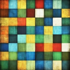 Poster - Abstract painting with vibrant hues and bold Stock art