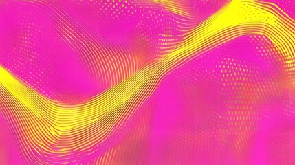 Poster - A modern illustration with an orange and magenta retro comic pop art background featuring dots and a cartoon halftone effect, eps10