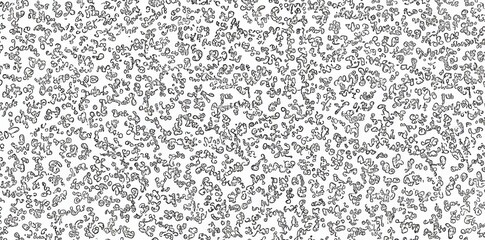 Poster - Geometric black and white pattern in hipster Memphis style