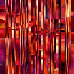 Poster - Abstract art featuring vivid colors and striking Stock imagery