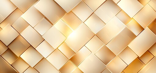 Poster - This abstract design features a woven texture with a golden color palette, creating an elegant and modern look. Perfect for backgrounds, banners, or artistic projects.