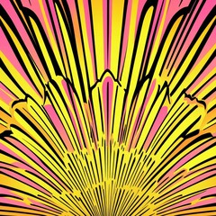 Poster - Artistic seamless pattern in art deco style with Asian touch, part of a luxury elegant 1920s design for textile and wallpaper, presented as a modern vintage illustration
