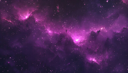 Wall Mural - bright purple fireworks lighting up the night sky in a lively celebration -