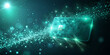 © Roman - A digital card floats in a dark space, emitting a vibrant glow while surrounded by sparkling particles and ethereal light effects, creating an otherworldly atmosphere