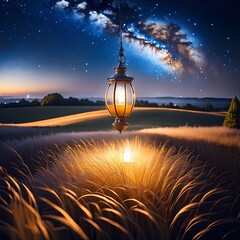 Wall Mural - sunset over the lake