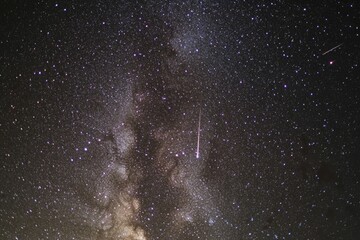 Aufkleber - A dark blue sky filled with numerous twinkling stars