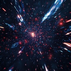 Poster - A beautiful scene of star-filled space, ideal for use in astronomy-related projects or as a background for futuristic designs