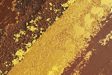 Aufkleber - Close-up shot of a textured yellow and brown surface