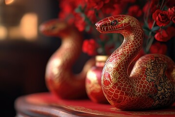Poster - Close-up shot of two vases sitting on a table