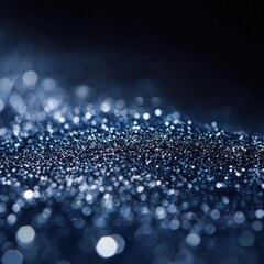 Poster - A close-up shot of a shiny surface against a dark background