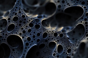 Poster - A close-up of a bunch of bubbles, suitable for use in illustrations or designs related to childhood, fun, and creativity