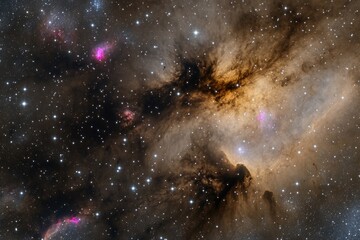 Poster - A clear and dark blue sky filled with thousands of twinkling stars, great for use in astronomy or nature-themed projects