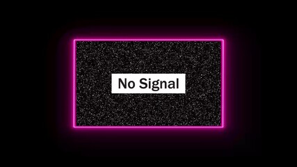 Poster - Glitch noise static on television with vertical video, featuring TV screen no signal effect and noise overlay texture pattern.