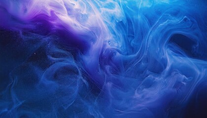 Poster - ethereal blue and purple abstract fluid art with swirling textures, perfect for digital backgrounds, banners, or creative designs