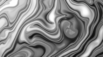 Poster - Abstract grayscale marble texture