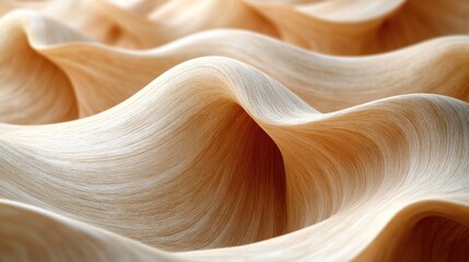 Poster - A close-up view of textured wavy fabric with intricate patterns and folds