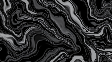 Poster - Abstract black and white marble texture