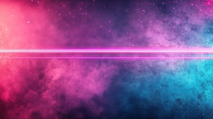 Wall Mural - Abstract space nebula with pink and blue light streaks in starry sky