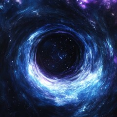 Poster - A black hole in the middle of a galaxy, great for space-related designs