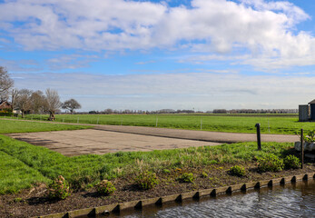 Meadows of the low Zuidplaspolder where the new village Cortelande will arise