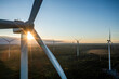© MACO - Wind farm in Scandinavia producing renewable wind energy. Finland