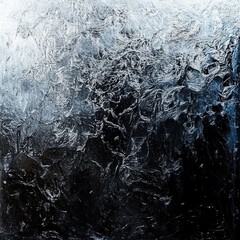 Aufkleber - Frozen glass and a bright red fire hydrant, perfect for winter scenes or weather-related images