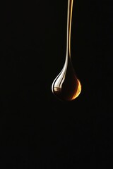 Poster - A spoon with liquid pouring out of it