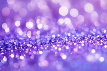Poster - A close-up shot of a vibrant purple glitter background, great for creative projects and designs