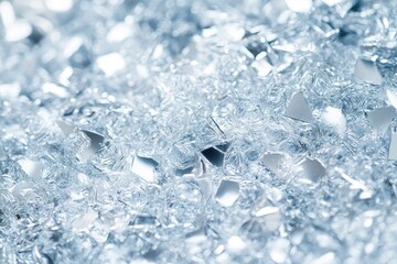Aufkleber - A broken glass pile sits on a table, suggesting chaos and destruction