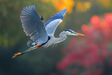Poster - A bird soaring through the sky with its wings outstretched