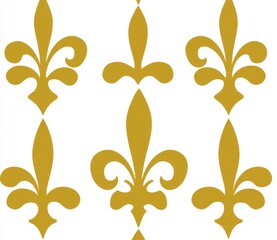 Poster - A flower geometric design on a seamless modern background featuring white and gold ornamentation, suitable for fabric, wallpaper, and packaging as a decorative print.