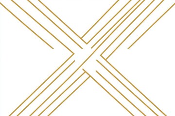 Poster - A modern, seamless background with abstract geometric shapes including stripes and lines, enhanced by white and gold decorative elements. This design incorporates a simple lattice graphic.