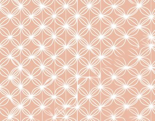 Poster - A seamless modern background enriched with a geometric pattern of wavy lines, presented in a simple lattice graphic featuring white and golden tones.