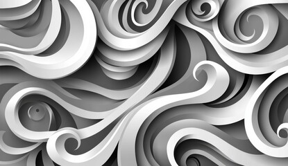 Poster - black and white abstract background