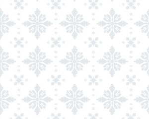 Poster - pattern with snowflakes