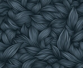 Poster - Wavy lines create a simple lattice pattern against a seamless, modern background that has a gray and black texture.