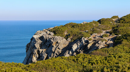 Wall Mural - view of the coast of the atlantic ocean