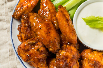 Sticker - Homemade Buffalo BBQ Chicken Wings with Beer