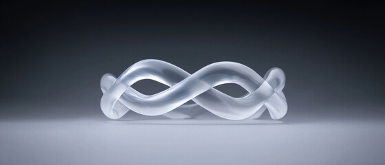 Poster - A clear band with a twisted design