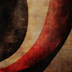 Poster - Abstract art close-up, red and black colors, artistic expression