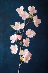 Aufkleber - A close-up view of a single flower on its stem, ready for use in any floral-related context